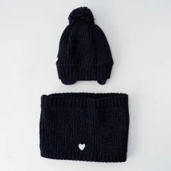 3 Pommes Bonnets Fille Couleur Bleu