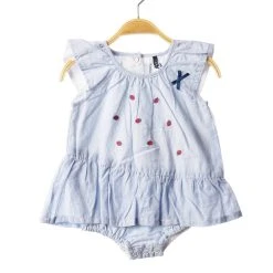 3 Pommes Combi Shorts Fille Couleur Bleu