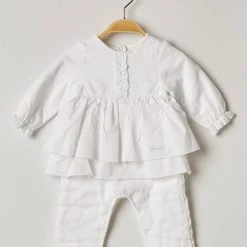 3 Pommes Combinaisons 1 Fille Couleur Blanc