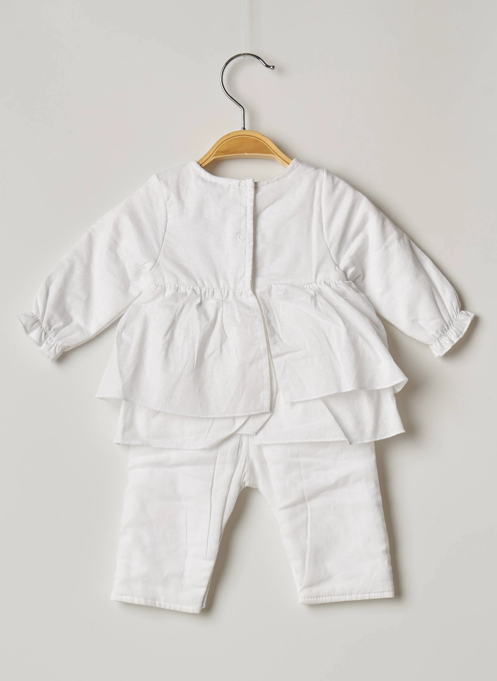 3 Pommes Combinaisons 1 Fille Couleur Blanc – Image 2