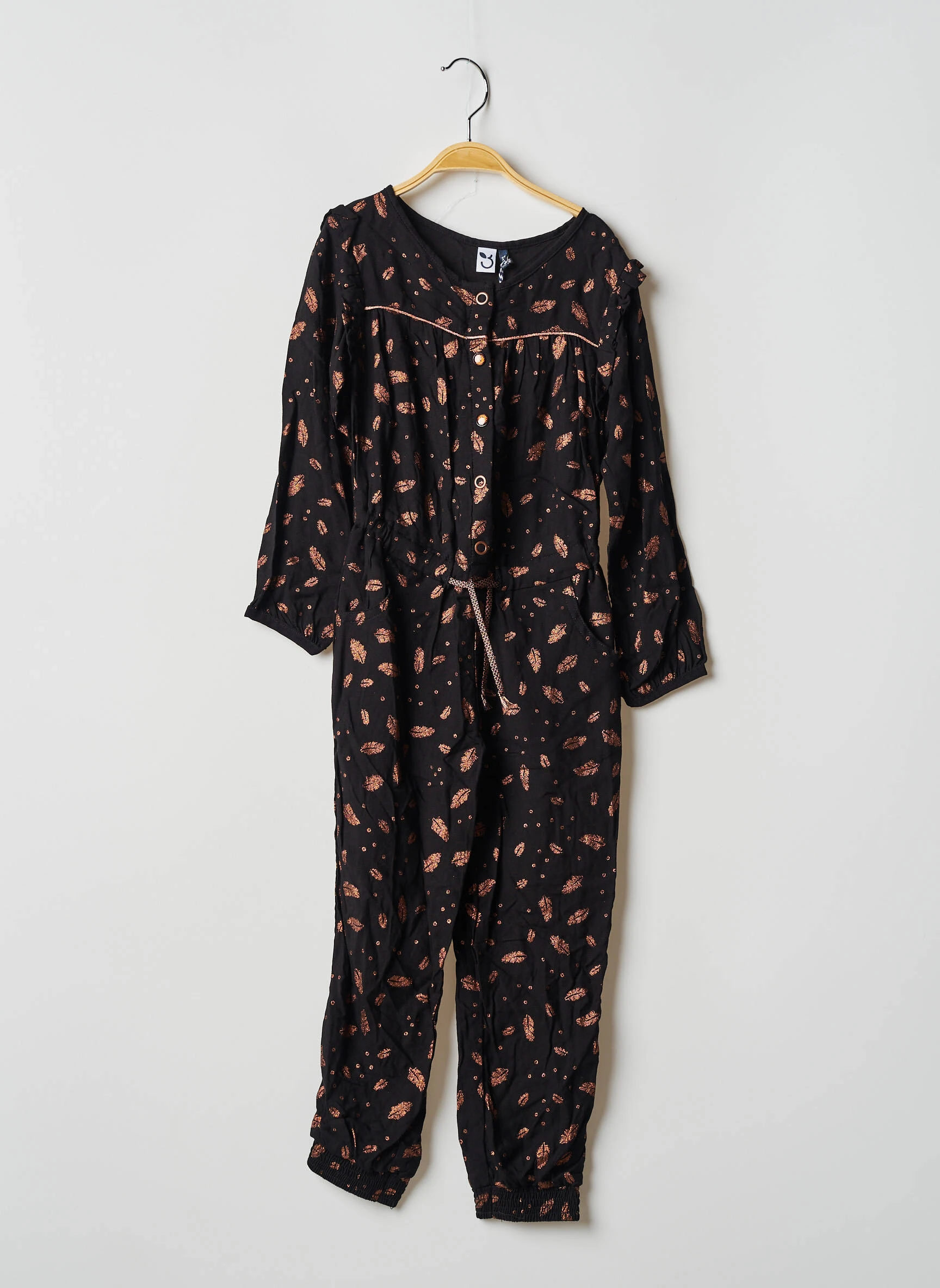 3 Pommes Combinaisons 1 Fille Couleur Noir