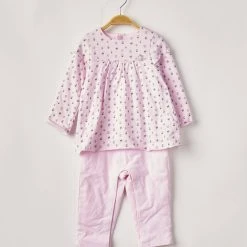 3 Pommes Combinaisons 1 Fille Couleur Rose