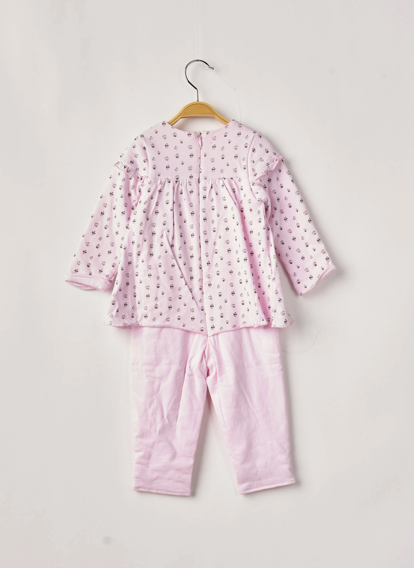 3 Pommes Combinaisons 1 Fille Couleur Rose – Image 2