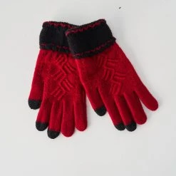 Les Bidules Gants Enfant Couleur Rouge