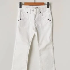 Jean Bourget Jeans Coupe Droite Enfant Couleur Blanc
