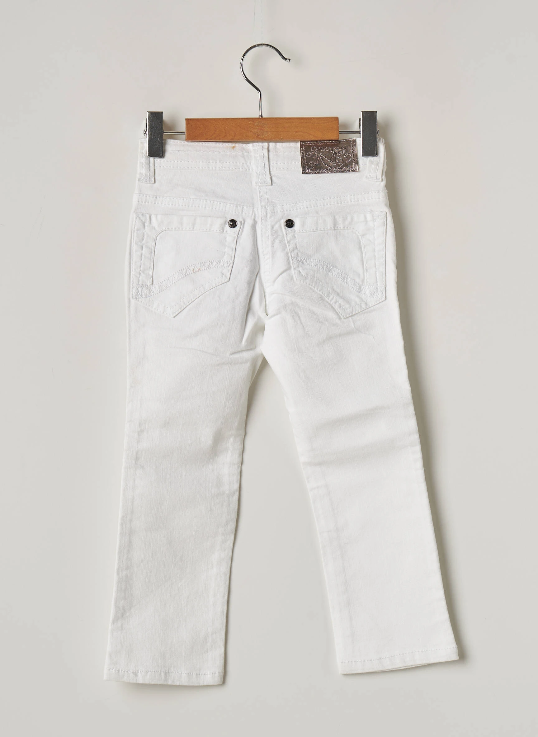 Jean Bourget Jeans Coupe Droite Enfant Couleur Blanc – Image 2