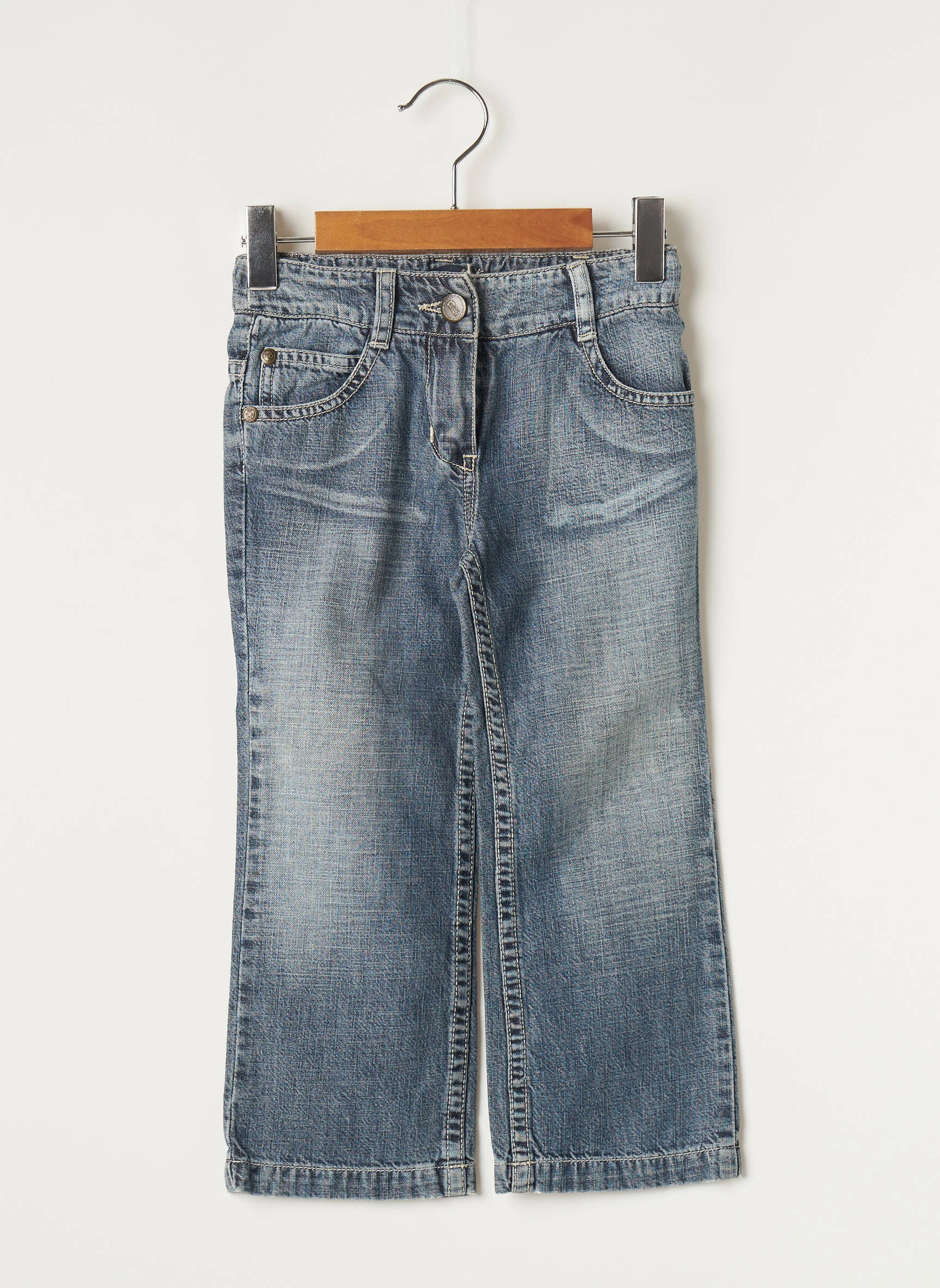 Jean Bourget Jeans Coupe Droite Enfant Couleur Bleu