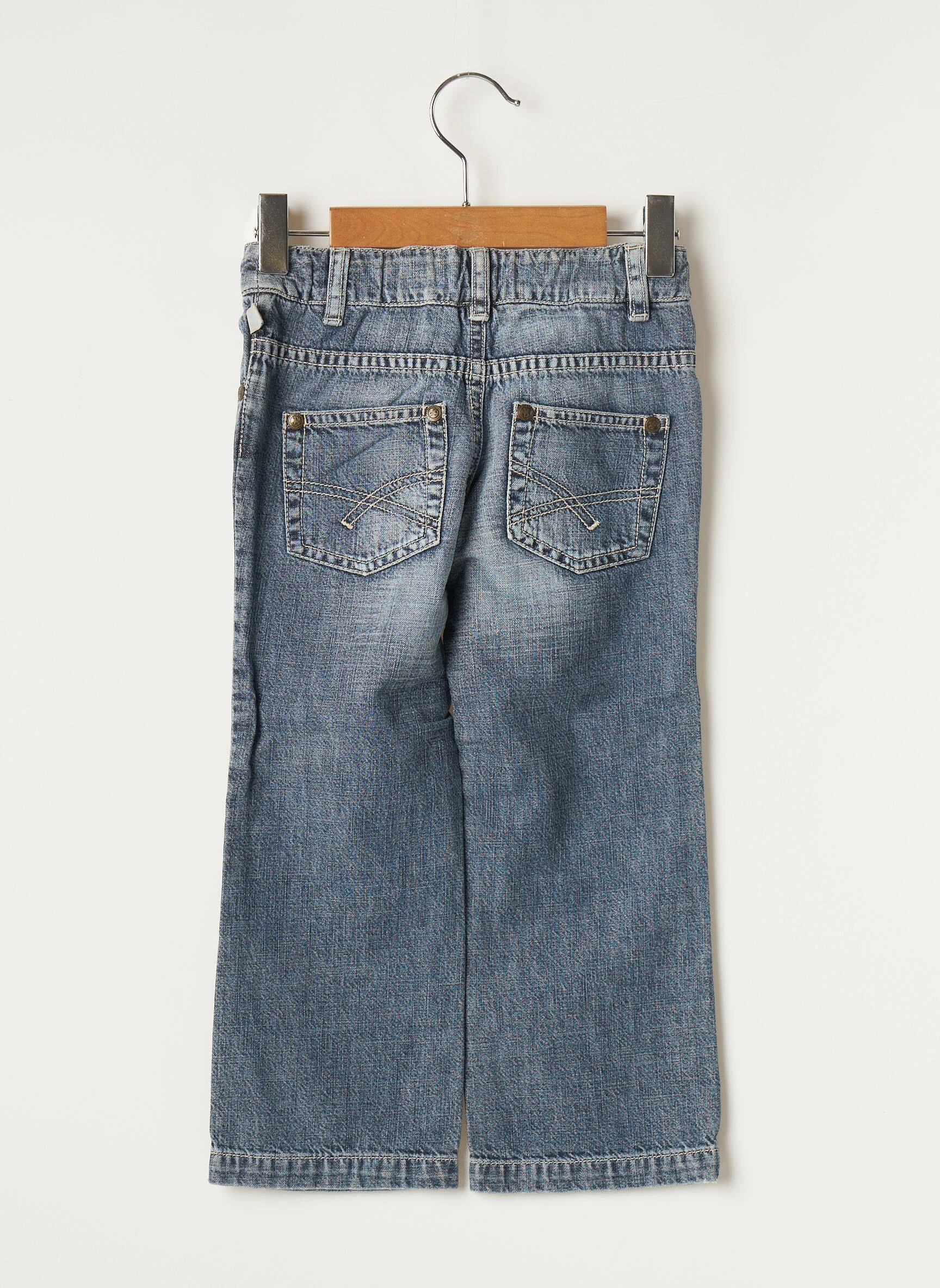 Jean Bourget Jeans Coupe Droite Enfant Couleur Bleu – Image 2