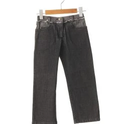 Lili Gaufrette Jeans Coupe Droite Enfant Couleur Noir