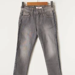 Confetti Jeans Coupe Slim Enfant Couleur Blanc