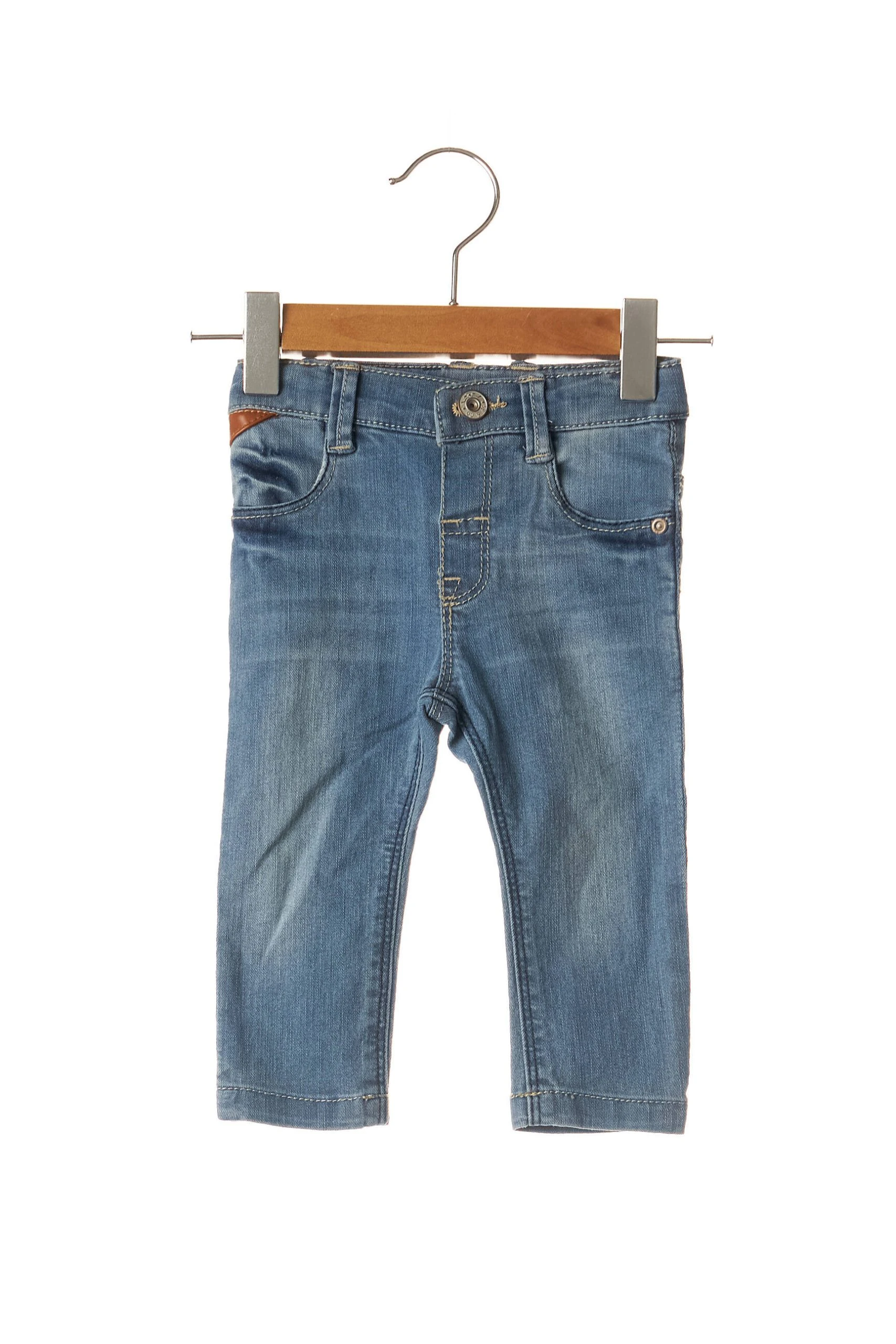 3 Pommes Jeans Coupe Slim Enfant Couleur Bleu