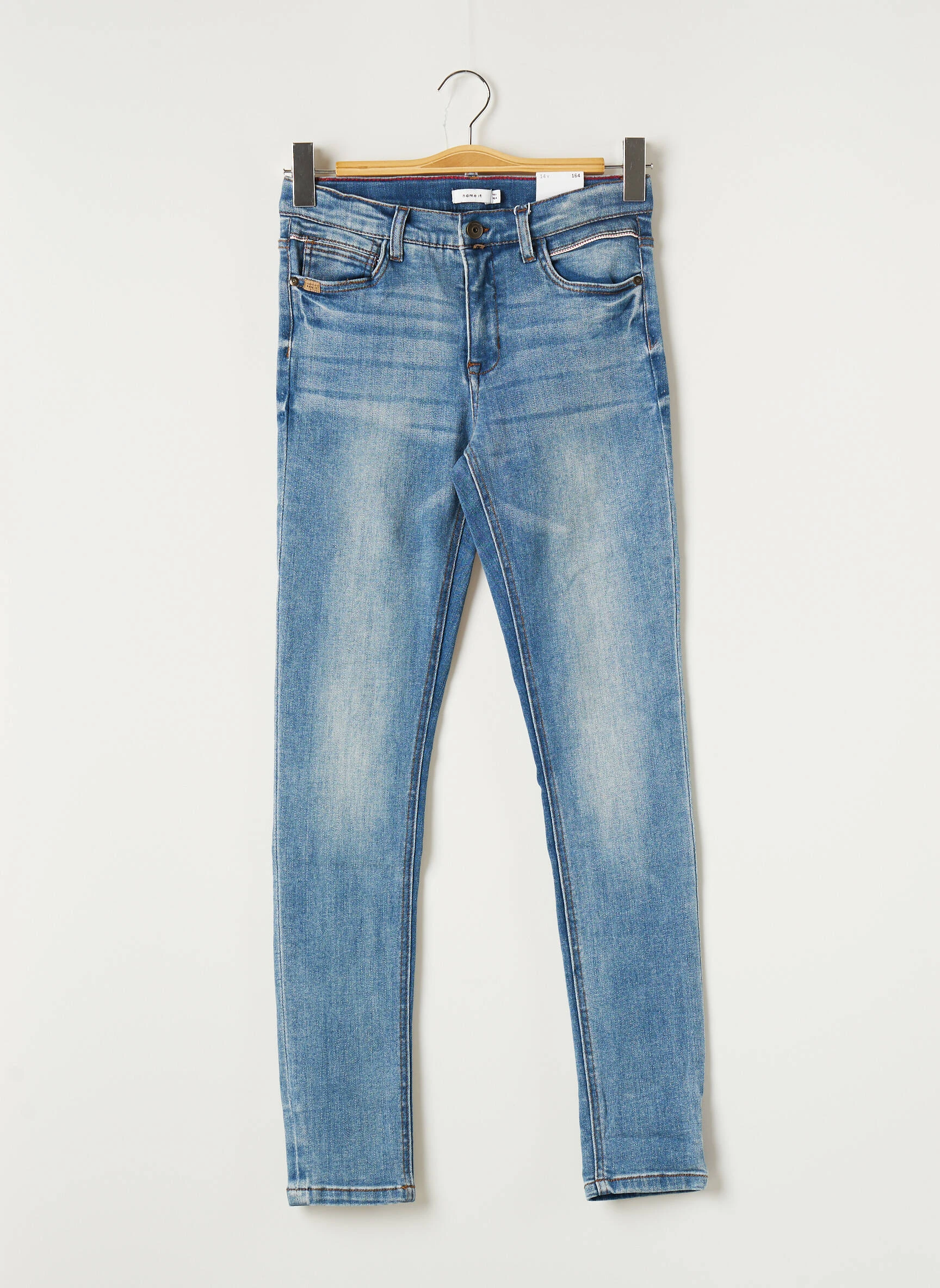Name It Jeans Coupe Slim Enfant Couleur Bleu