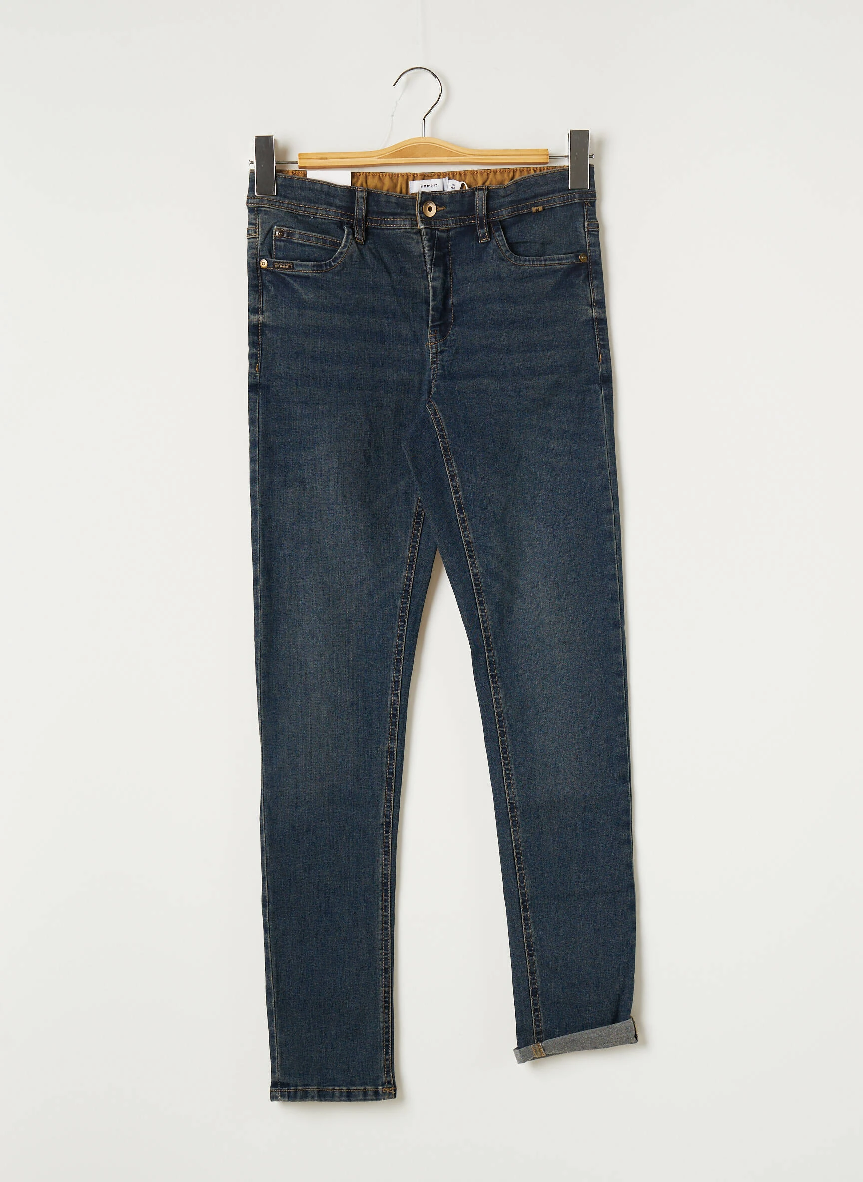 Name It Jeans Coupe Slim Enfant Couleur Bleu