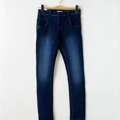 Name It Jeans Coupe Slim Enfant Couleur Bleu