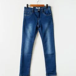 Name It Jeans Coupe Slim Enfant Couleur Bleu