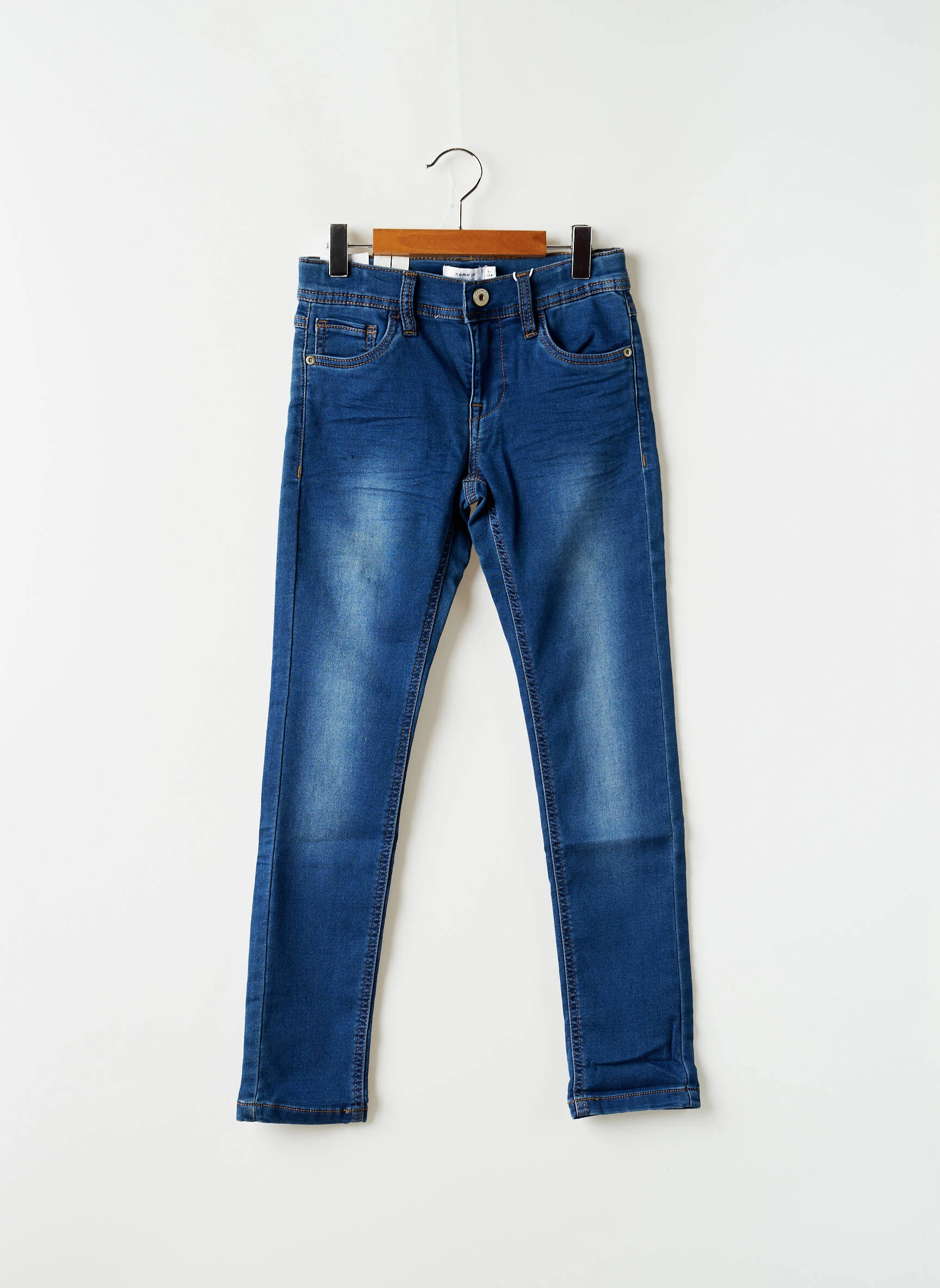 Name It Jeans Coupe Slim Enfant Couleur Bleu