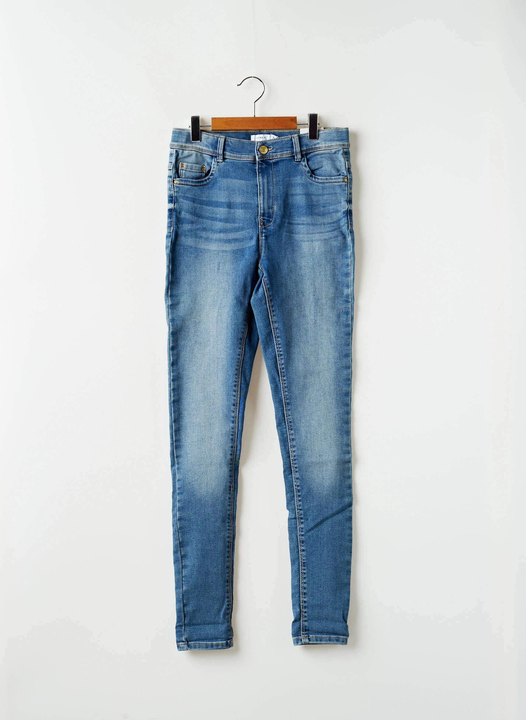 Name It Jeans Coupe Slim Enfant Couleur Bleu
