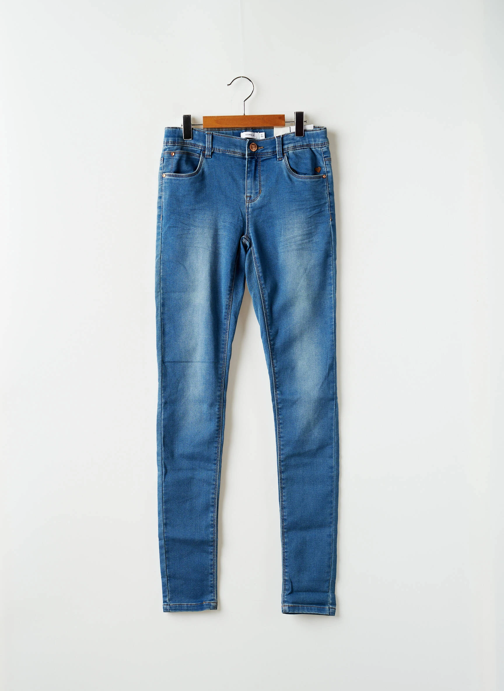 Name It Jeans Coupe Slim Enfant Couleur Bleu