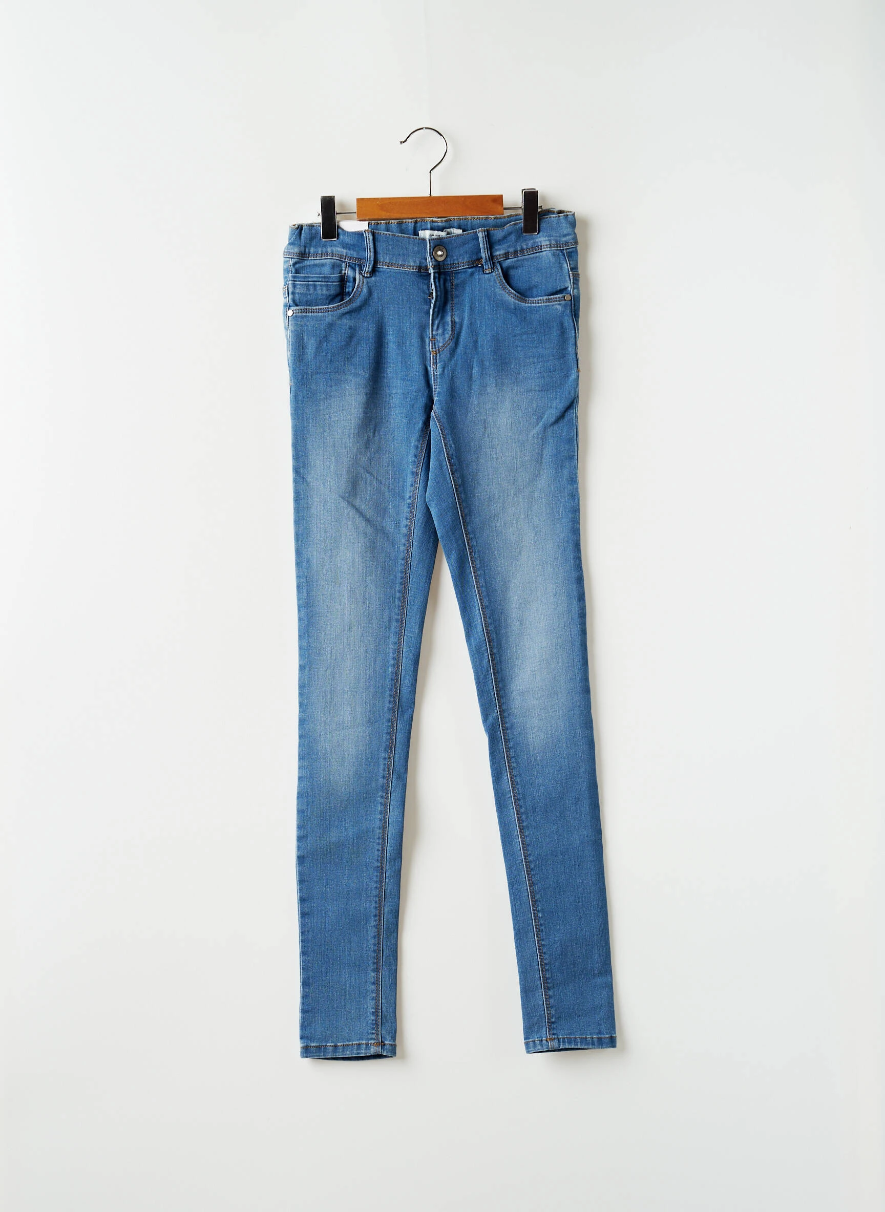 Name It Jeans Coupe Slim Enfant Couleur Bleu