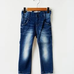 Name It Jeans Coupe Slim Enfant Couleur Bleu