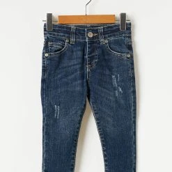 Please Jeans Coupe Slim Enfant Couleur Bleu