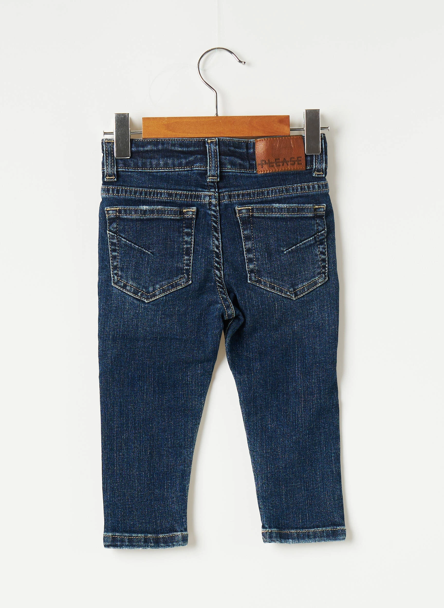 Please Jeans Coupe Slim Enfant Couleur Bleu – Image 2