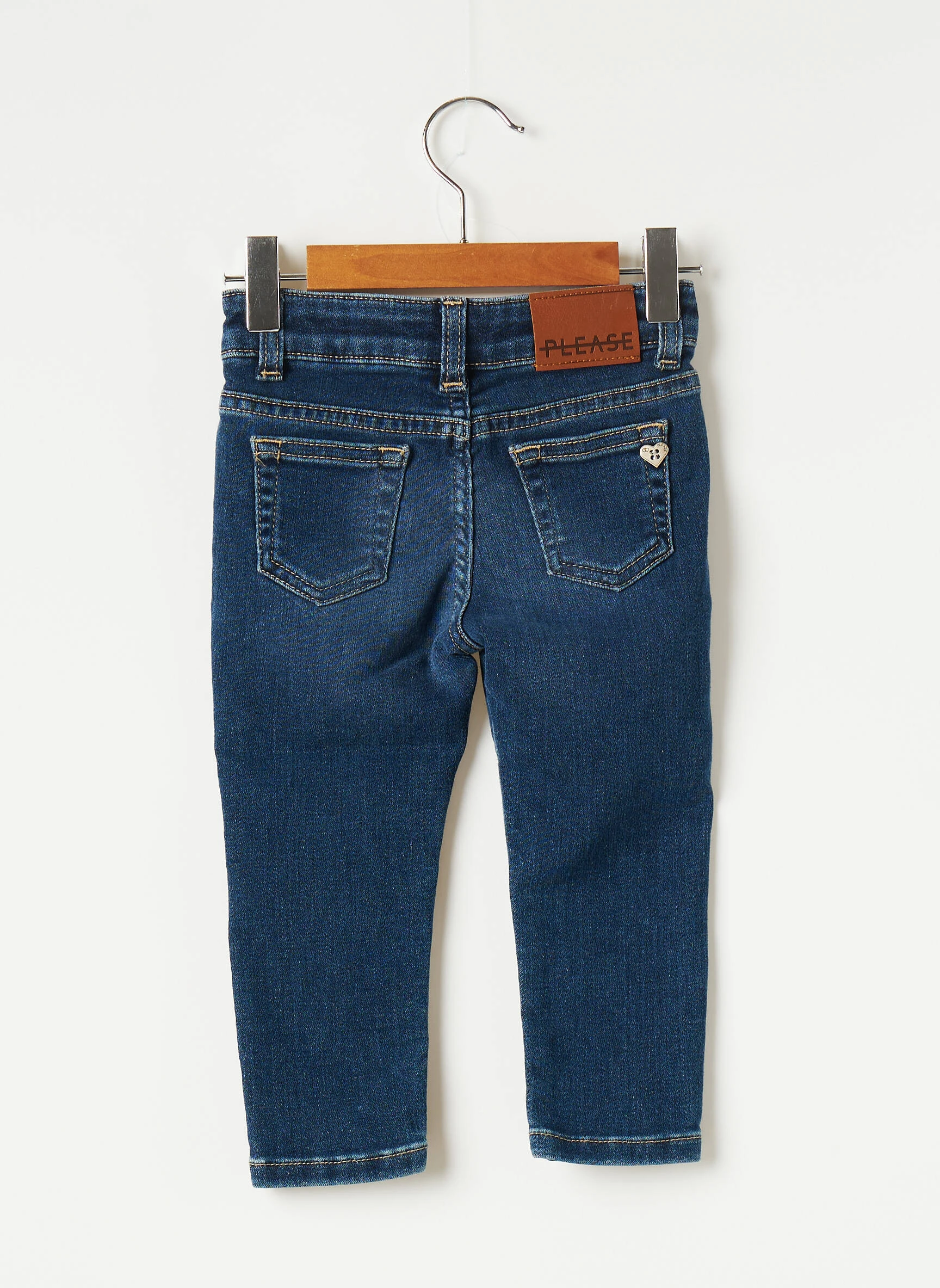 Please Jeans Coupe Slim Enfant Couleur Bleu – Image 2