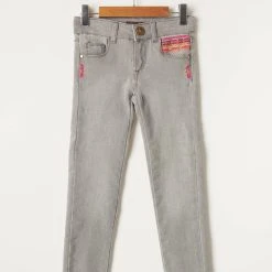 Catimini Jeans Coupe Slim Enfant Couleur Gris
