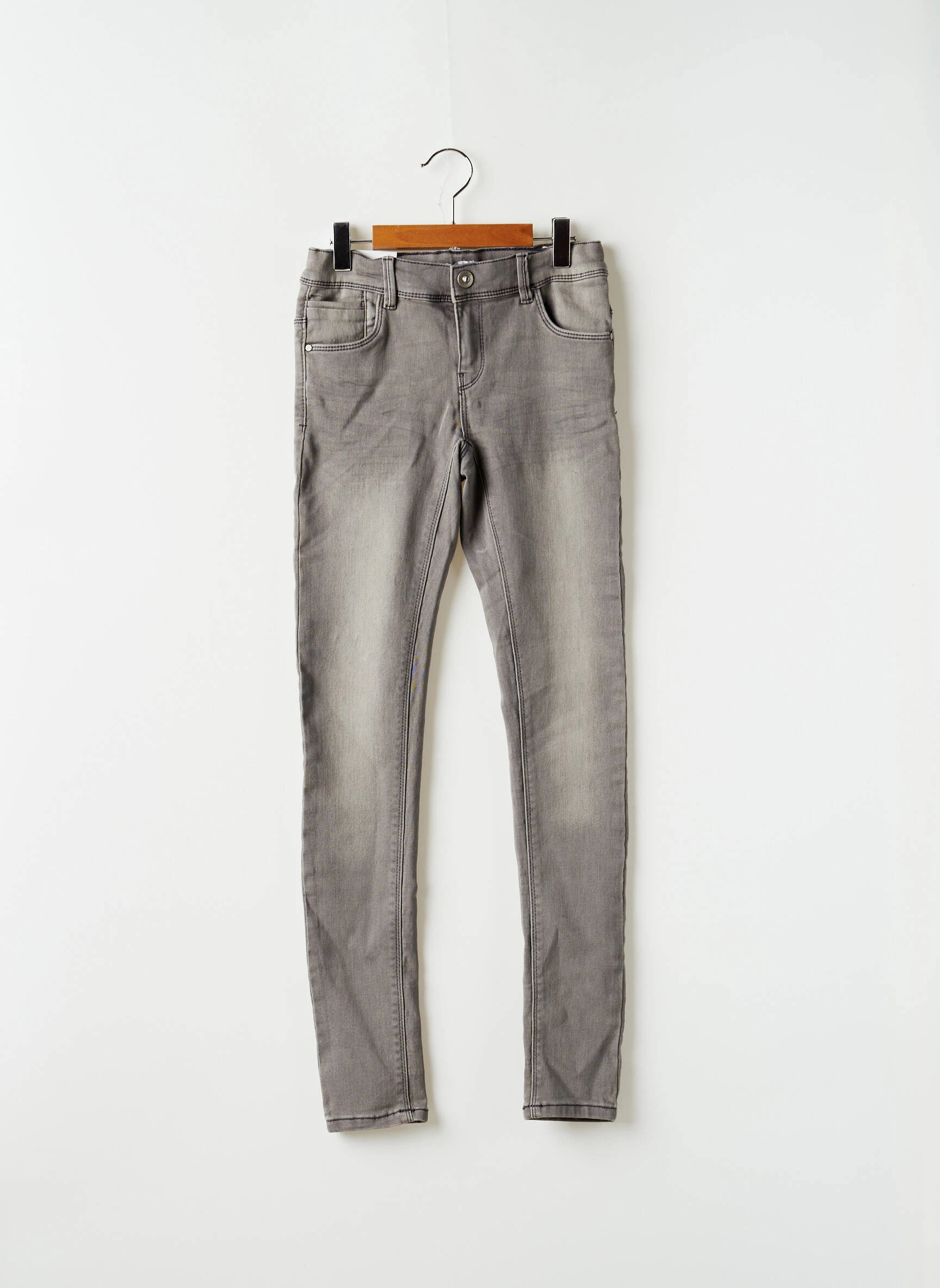 Name It Jeans Coupe Slim Enfant Couleur Gris