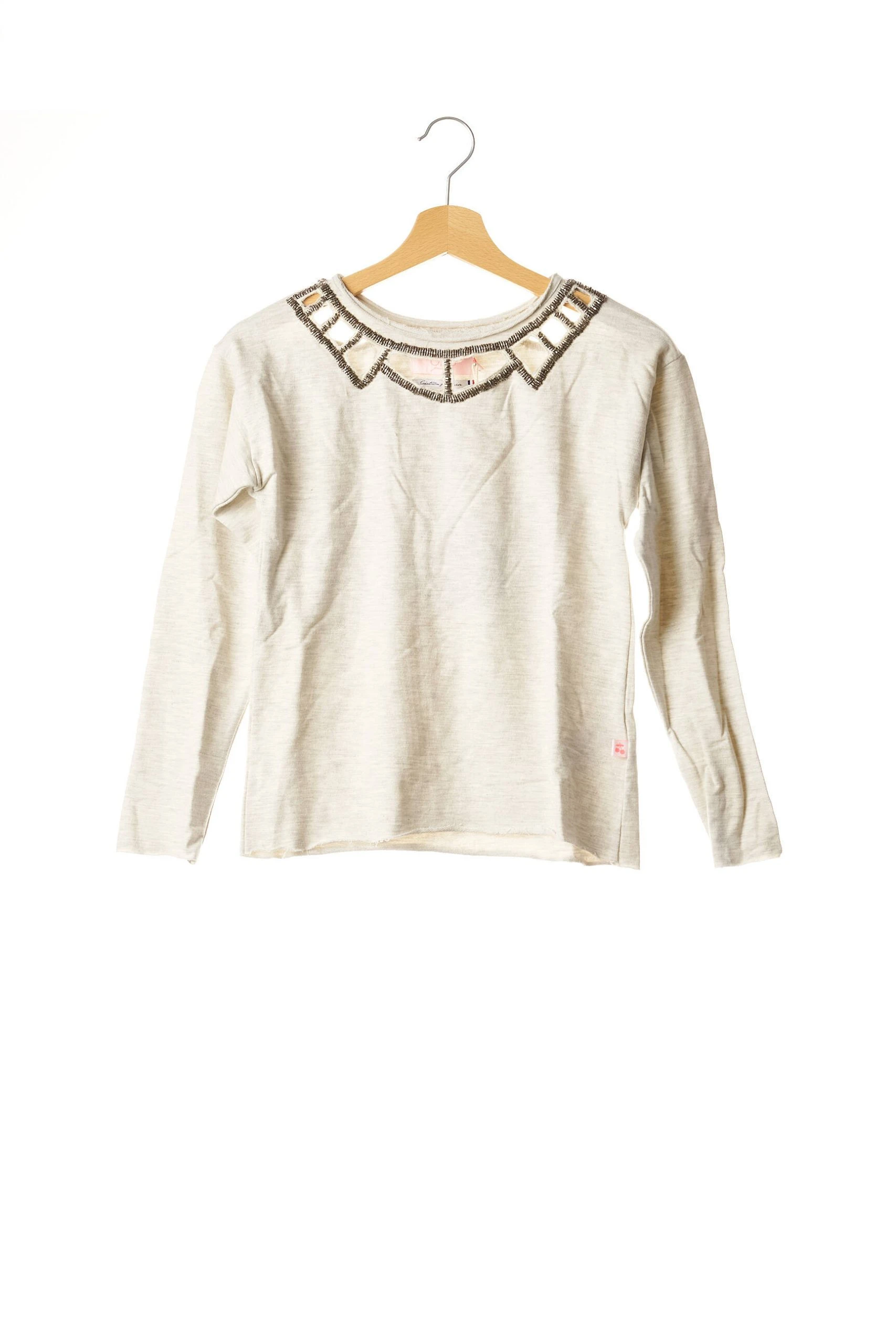 Le Temps Des Cerises Pulls Fille Couleur Beige