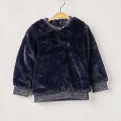 Lili Gaufrette Pulls Fille Couleur Bleu