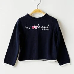 Week End A La Mer Pulls Fille Couleur Bleu