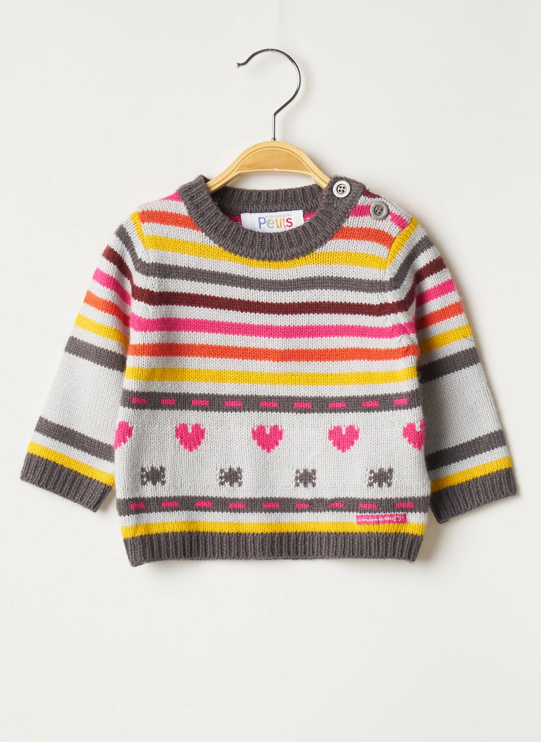 La Compagnie Des Petits Pulls Fille Couleur Gris