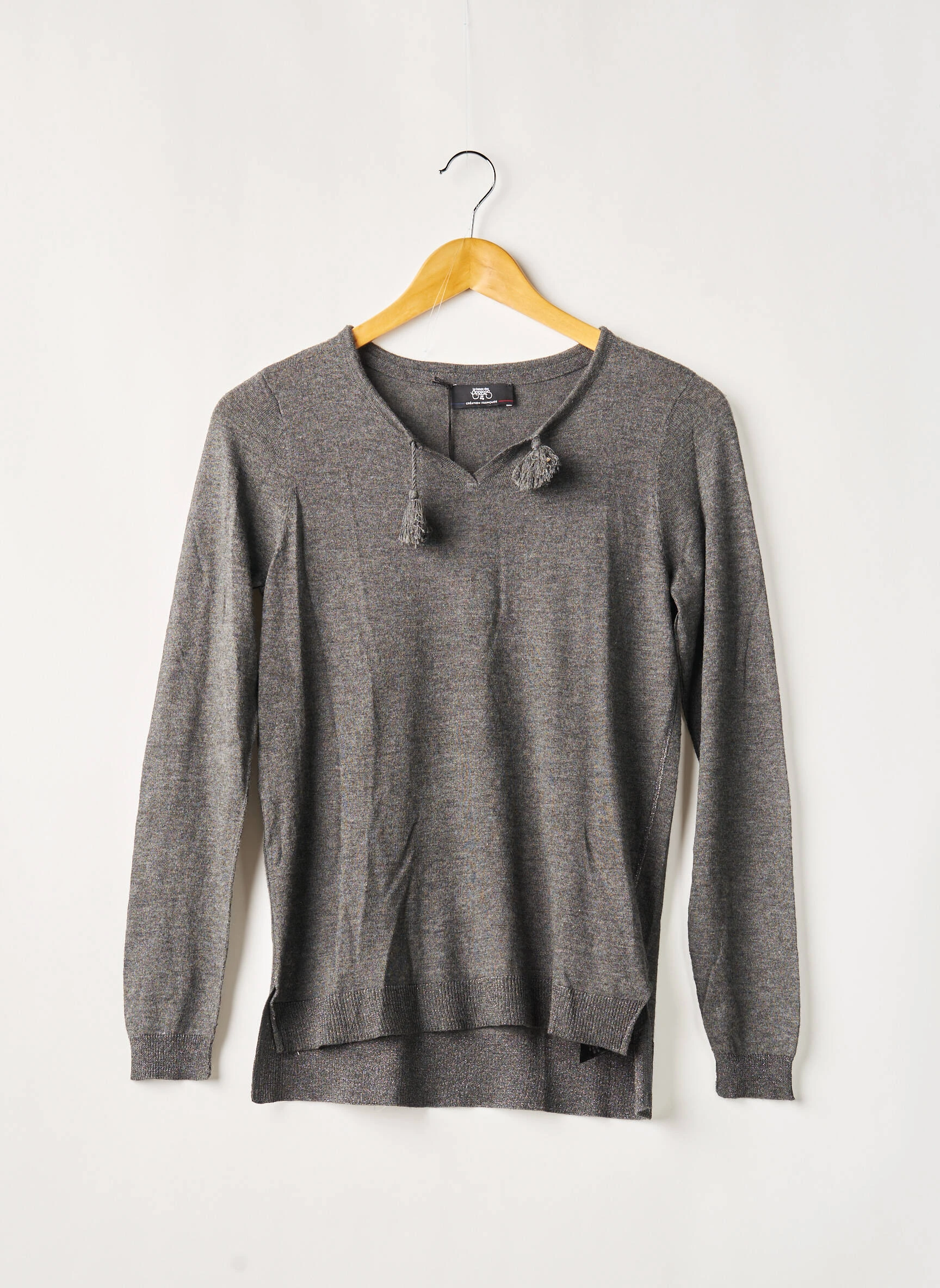 Le Temps Des Cerises Pulls Fille Couleur Gris