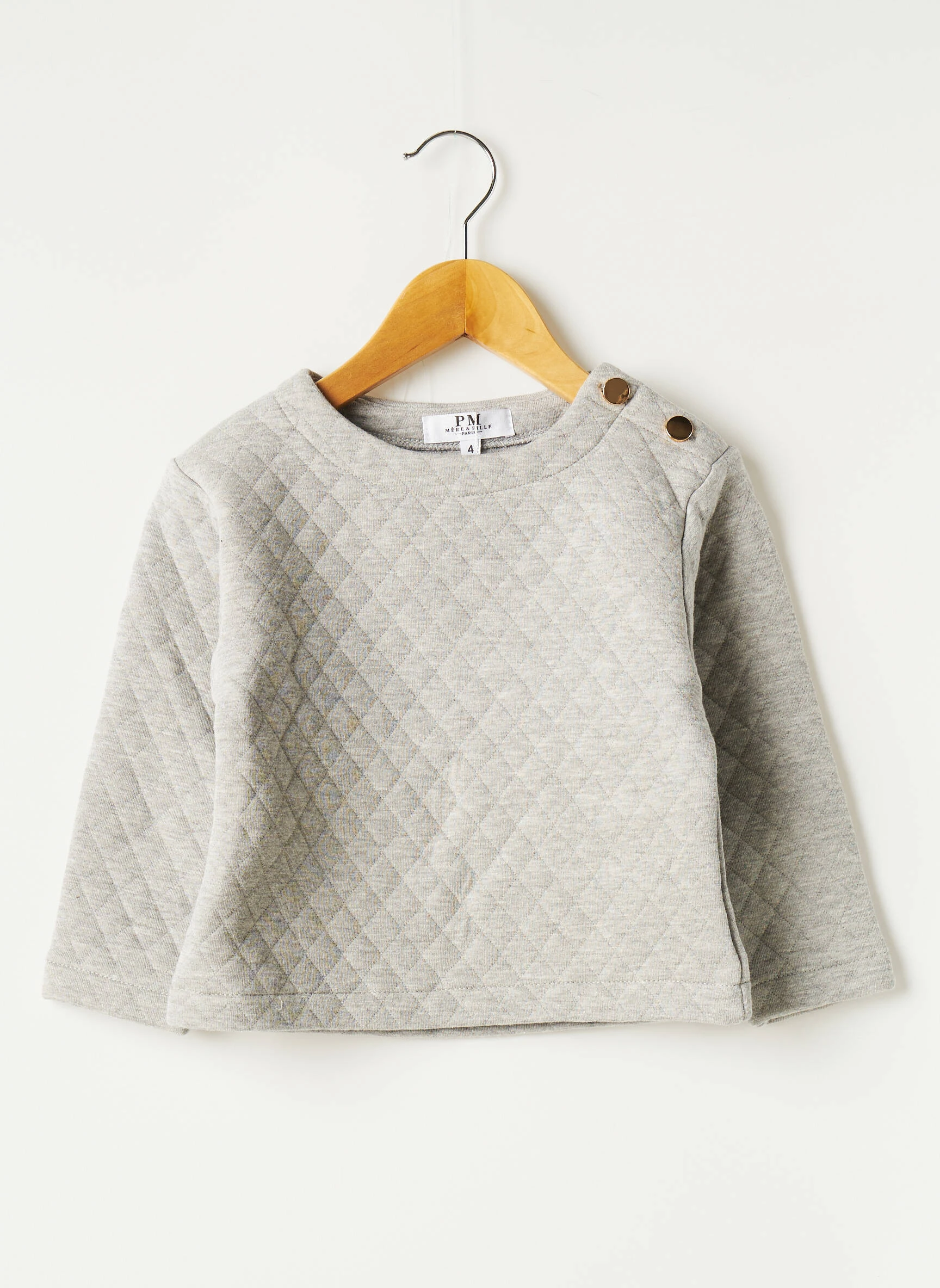 PM MERE & FILLE Pm Mere Fille Pulls Fille Couleur Gris