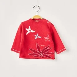 Berlingot Pulls Fille Couleur Rouge