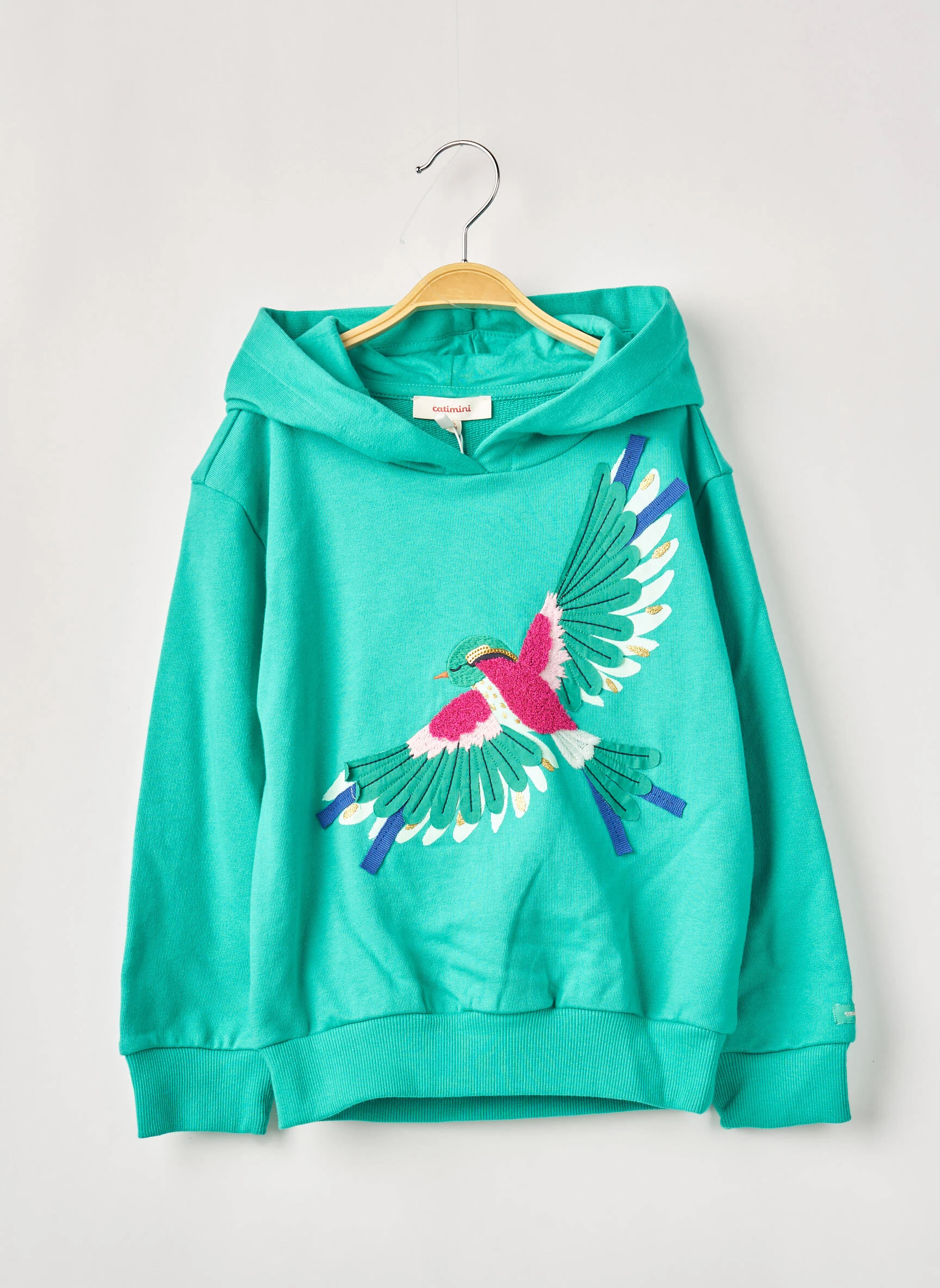 Catimini Sweat Capuche Fille Couleur Vert