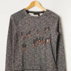 Beckaro Sweats Fille Couleur Gris