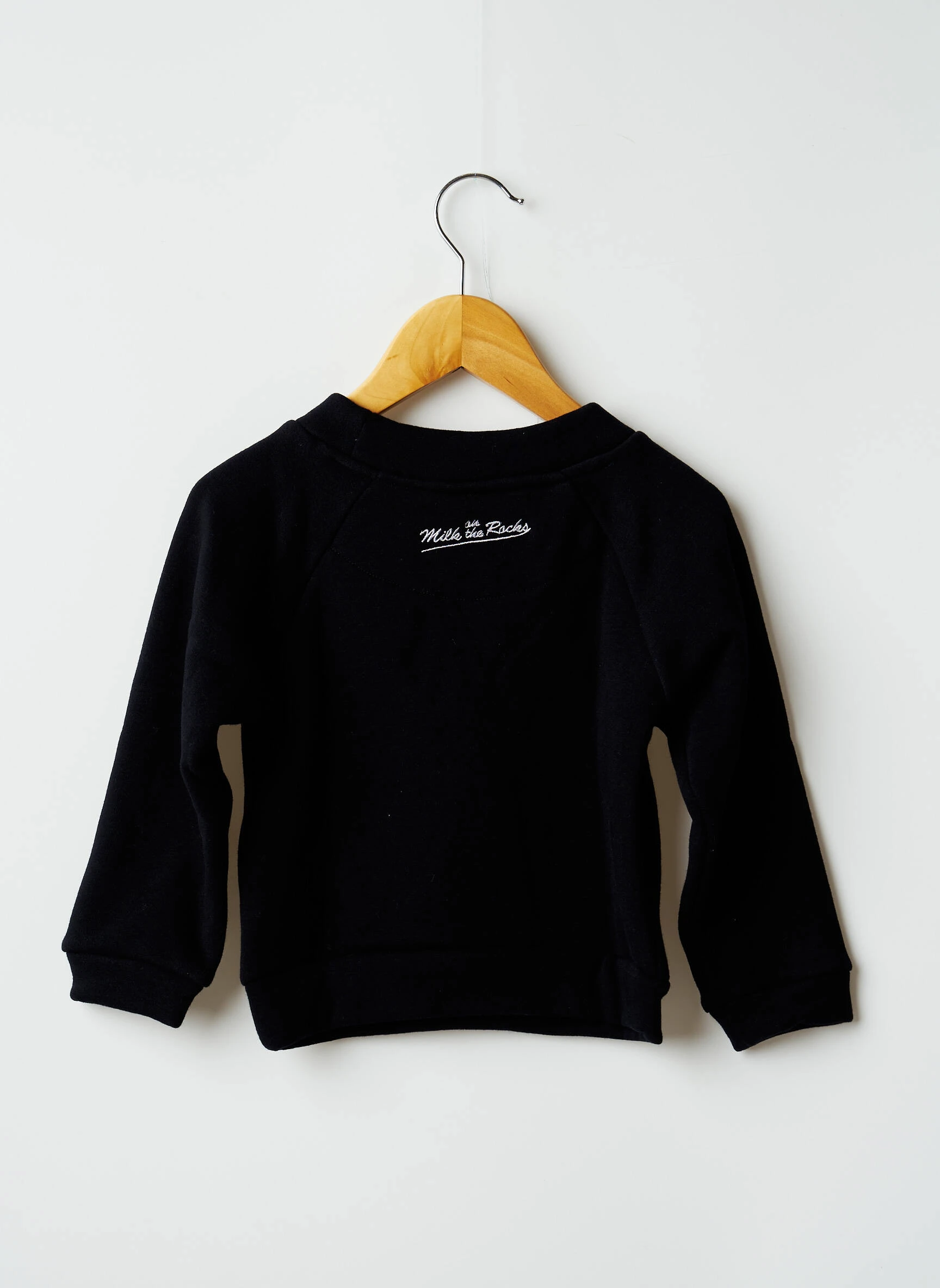 Milk On The Rocks Sweats Fille Couleur Noir – Image 2